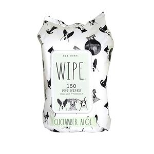 🆑️ CLEAEANCE Rae Dunn Cucumber Aloe Pet Wipes with Dog Design - NWT